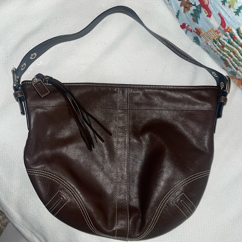 Coach Boho Brown Leather Shoulder bag